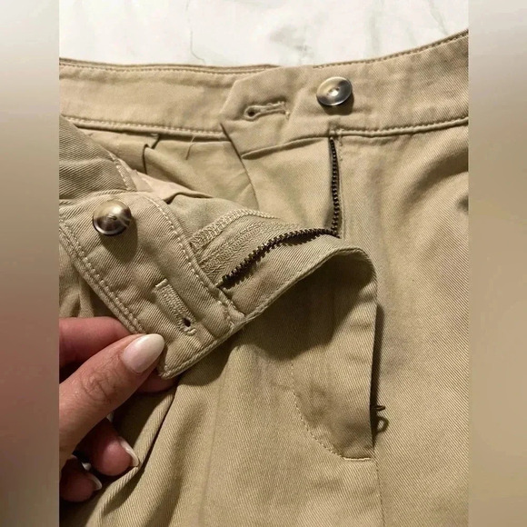 J Crew Shorts Pleated Khaki Chino 4” Inseam NWT Womens Size 10 Cotton - Picture 6 of 11